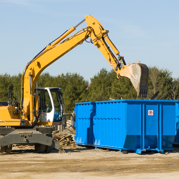 are there any restrictions on where a residential dumpster can be placed in Goodman MO